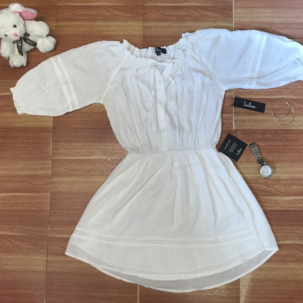 Lulus - White Zappa (off the shoulder) dress
